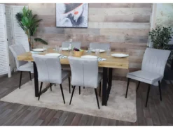 Chaise De Salle à Manger MCW-K16 (lot De 2),gris Clair -Meilleur Meubles Magasin chaise 24289339