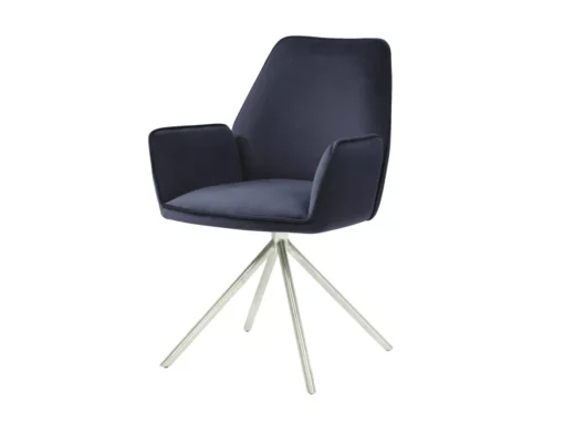 Chaise De Salle à Manger MCW-G67,bleu Anthracite, Inox -Meilleur Meubles Magasin chaise 24289499