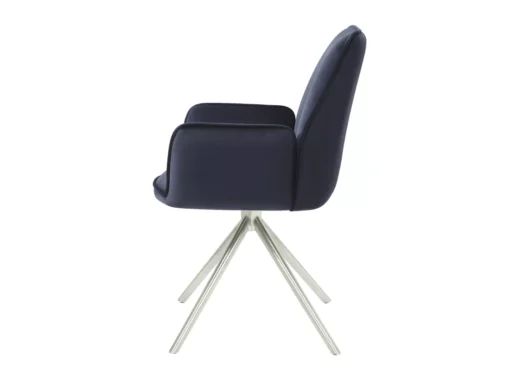 Chaise De Salle à Manger MCW-G67,bleu Anthracite, Inox -Meilleur Meubles Magasin chaise 24289501