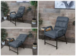 Chaise De Salle à Manger MCW-K40,tissu/textile Gris Foncé -Meilleur Meubles Magasin chaise 24289549