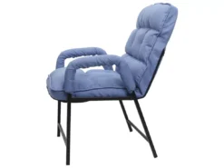 Chaise De Salle à Manger MCW-K40,tissu/textile Bleu -Meilleur Meubles Magasin chaise 24289615