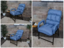 Chaise De Salle à Manger MCW-K40,tissu/textile Bleu -Meilleur Meubles Magasin chaise 24289623