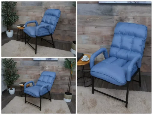 Chaise De Salle à Manger MCW-K40,tissu/textile Bleu -Meilleur Meubles Magasin chaise 24289623