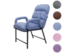 Chaise De Salle à Manger MCW-K40,tissu/textile Bleu -Meilleur Meubles Magasin chaise 24289625