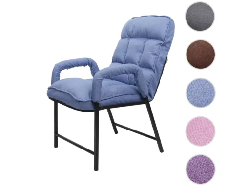 Chaise De Salle à Manger MCW-K40,tissu/textile Bleu -Meilleur Meubles Magasin chaise 24289625