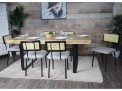 Chaise De Salle à Manger MCW-K88 (lot De 6),tissu/textile Gris Clair -Meilleur Meubles Magasin chaise 24289683