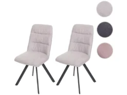 Chaise De Salle à Manger MCW-J69 (lot De 2),crème-beige -Meilleur Meubles Magasin chaise 24289937