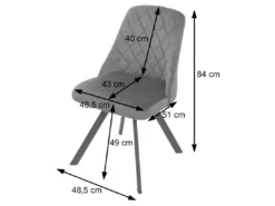 Chaise De Salle à Manger MCW-K25 (lot De 6),brun Foncé -Meilleur Meubles Magasin chaise 24289959