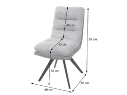 Chaise De Salle à Manger MCW-G66,crème -Meilleur Meubles Magasin chaise 24290017
