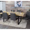 Chaise De Salle à Manger MCW-H70 (lot De 6),gris-brun -Meilleur Meubles Magasin chaise 24290053