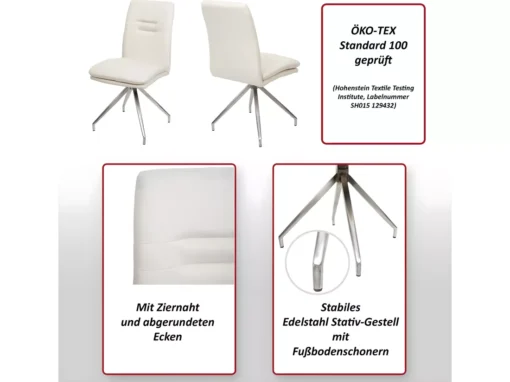 Chaise De Salle à Manger MCW-H70 (lot De 6),gris-brun -Meilleur Meubles Magasin chaise 24290071