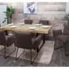 Chaise De Salle à Manger MCW-K34 (lot De 6),brun -Meilleur Meubles Magasin chaise 24290143