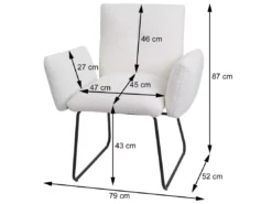 Chaise De Salle à Manger MCW-K34 (lot De 6),brun -Meilleur Meubles Magasin chaise 24290147