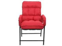 Chaise De Salle à Manger MCW-K40,tissu/textile Rouge -Meilleur Meubles Magasin chaise 24290283