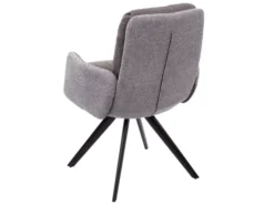 Chaise De Salle à Manger MCW-G66,gris Clair-gris, Avec Accoudoirs -Meilleur Meubles Magasin chaise 24291077