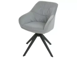 Chaise De Salle à Manger MCW-K28,tissu/textile Gris Clair -Meilleur Meubles Magasin chaise 24291331