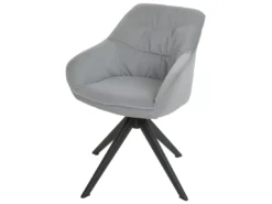 Chaise De Salle à Manger MCW-K28,tissu/textile Gris Clair -Meilleur Meubles Magasin chaise 24291335