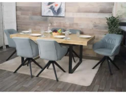 Chaise De Salle à Manger MCW-K28,tissu/textile Gris Clair -Meilleur Meubles Magasin chaise 24291343