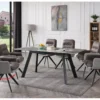 Chaise De Salle à Manger MCW-G66 (lot De 6),gris Clair-gris, Avec Accoudoirs -Meilleur Meubles Magasin chaise 24291365