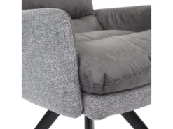 Chaise De Salle à Manger MCW-G66 (lot De 6),gris Clair-gris, Avec Accoudoirs -Meilleur Meubles Magasin chaise 24291371