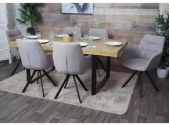 Chaise De Salle à Manger MCW-J69,Crème-beige -Meilleur Meubles Magasin chaise 24291403