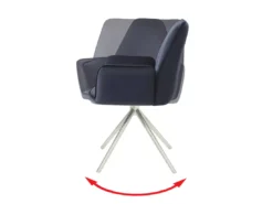 Chaise De Salle à Manger MCW-G67 (lot De 6),anthracite-bleu, Inox -Meilleur Meubles Magasin chaise 24291547