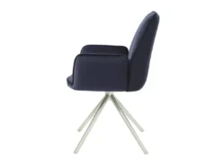 Chaise De Salle à Manger MCW-G67 (lot De 6),anthracite-bleu, Inox -Meilleur Meubles Magasin chaise 24291553