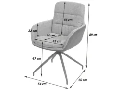 Chaise De Salle à Manger MCW-K32 (lot De 6),aspect Daim Brun -Meilleur Meubles Magasin chaise 24291587
