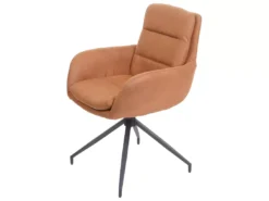 Chaise De Salle à Manger MCW-K32 (lot De 6),aspect Daim Brun -Meilleur Meubles Magasin chaise 24291591