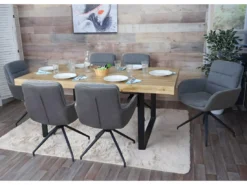 Chaise De Salle à Manger MCW-K32,gris-gris Foncé -Meilleur Meubles Magasin chaise 24291679