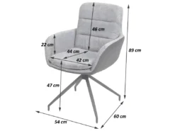 Chaise De Salle à Manger MCW-K32 (lot De 6),gris-gris Foncé -Meilleur Meubles Magasin chaise 24291825