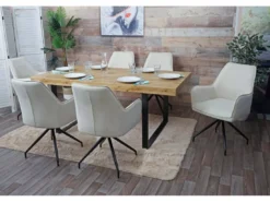 Chaise De Salle à Manger MCW-K15,crème-beige -Meilleur Meubles Magasin chaise 24291957