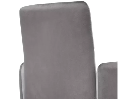 Ensemble De 4 Chaises De Salle à Manger En Velours Avec Cadre Carré - Gris -Meilleur Meubles Magasin chaise 24307713