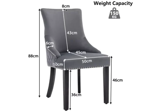 Chaise De Salle à Manger (chaise De Cuisine,lot De 2),gris -Meilleur Meubles Magasin chaise 24392341