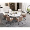 Lot De 6 Chaises En Velours Assorties - Chaise De Salle à Manger, Beige -Meilleur Meubles Magasin chaise 24416033