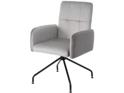 Chaise En Velours, Ensemble De 6 Chaises Assorties, Siège, Gris -Meilleur Meubles Magasin chaise 24418331
