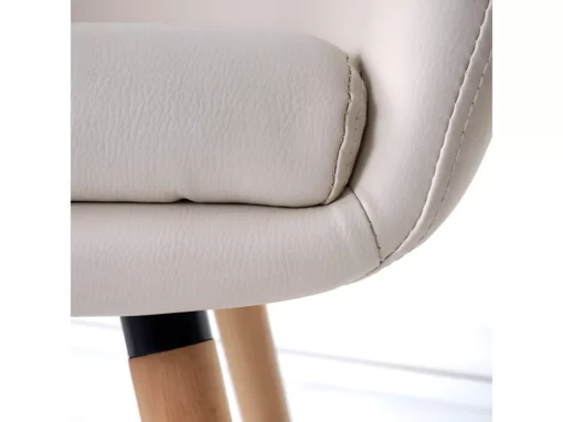 Chaise De Salle à Manger Vaasa T633,similicuir, Crème -Meilleur Meubles Magasin chaise 24422653