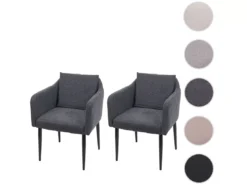 Chaise De Salle à Manger MCW-H93 (lot De 2),tissu/textile Gris Foncé 17 Chaise De Salle à Manger MCW-H93 (lot De 2),tissu/textile Gris Foncé -Meilleur Meubles Magasin chaise 24423097