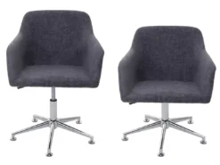 Chaise De Salle à Manger MCW-A74,tissu, Gris -Meilleur Meubles Magasin chaise 24425369