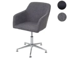 Chaise De Salle à Manger MCW-A74,tissu, Gris -Meilleur Meubles Magasin chaise 24425377