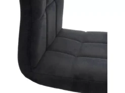 Chaise De Salle à Manger Cadiz II (lot De 6),tissu/textile Gris Foncé, Pied Noir -Meilleur Meubles Magasin chaise 24433955