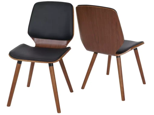 Chaise De Salle à Manger MCW-B16 (lot De 2),similicuir Noir -Meilleur Meubles Magasin chaise 24434087