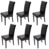 Chaise De Salle à Manger Lecce II (lot De 6),noir/pieds Foncés -Meilleur Meubles Magasin chaise 24434201