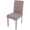 Chaise De Salle à Manger Littau Textil,gris, Pieds Marron -Meilleur Meubles Magasin chaise 24434263