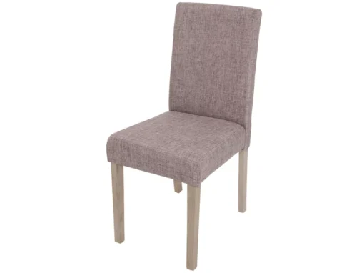 Chaise De Salle à Manger Littau Textil,gris, Pieds Marron -Meilleur Meubles Magasin chaise 24434263
