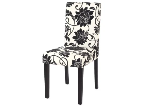 Chaise De Salle à Manger Littau (lot De 6),tissu Jacquard, Pieds Foncés -Meilleur Meubles Magasin chaise 24434663