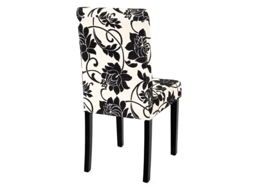 Chaise De Salle à Manger Littau (lot De 6),tissu Jacquard, Pieds Foncés -Meilleur Meubles Magasin chaise 24434667