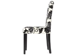 Chaise De Salle à Manger Littau (lot De 6),tissu Jacquard, Pieds Foncés -Meilleur Meubles Magasin chaise 24434671