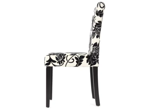 Chaise De Salle à Manger Littau (lot De 6),tissu Jacquard, Pieds Foncés -Meilleur Meubles Magasin chaise 24434671