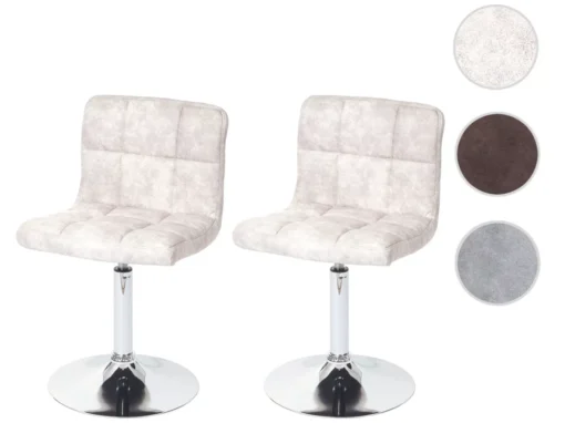 Chaise De Salle à MangerCadiz (lot De 2),vintage Gris Clair -Meilleur Meubles Magasin chaise 24434727